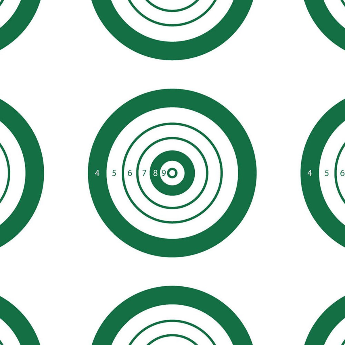 Ibs Rimfire Target Allen Official IBS Rimfire Target Non-Adhesive White/Green 25 Pack ...
