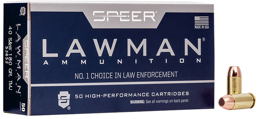 Speer Lawman 40 S&W 180gr TMJ #53652