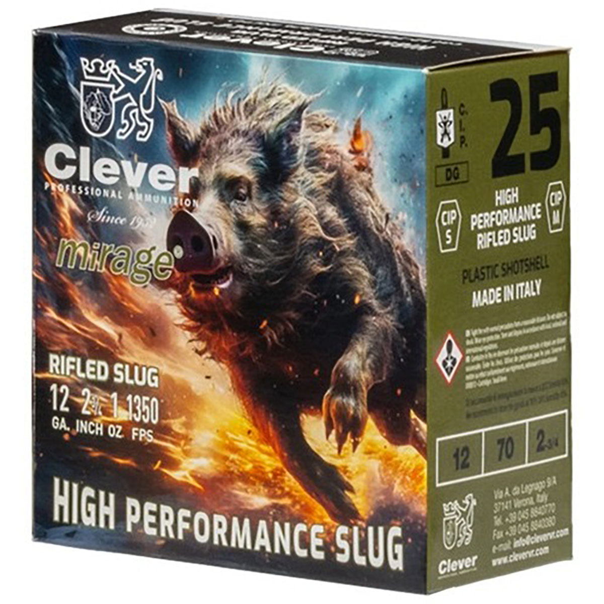 Challenger Rifled Slug 12ga 2-3/4 1oz Slug 1350fps