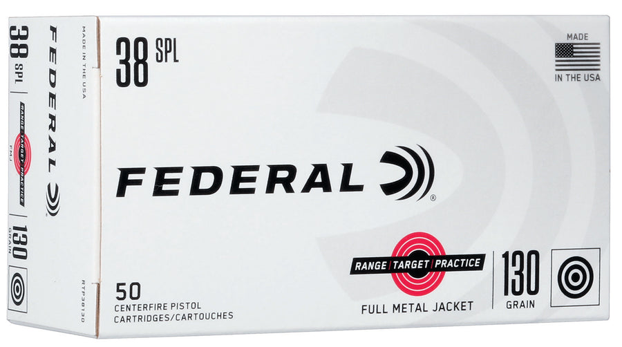 Federal 38SPL 130gr FMJ - Range Target Practice