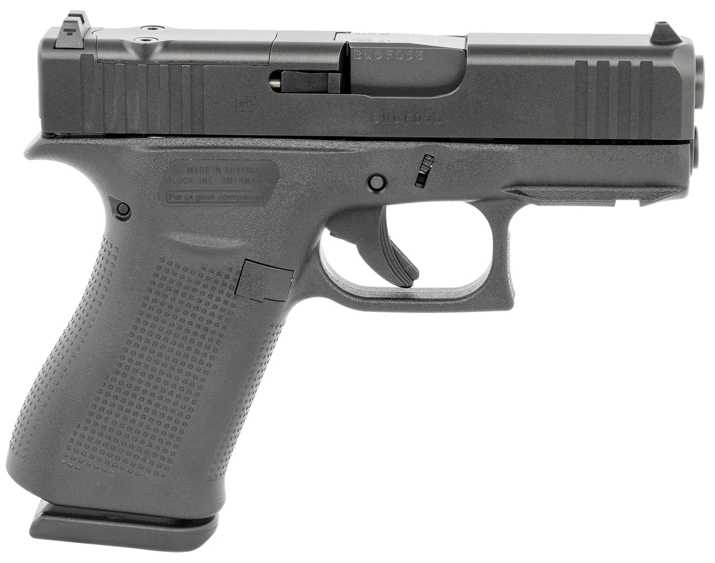 Glock 43X MOS Sub-Compact 9mm Luger 10+1 3.41 barrel