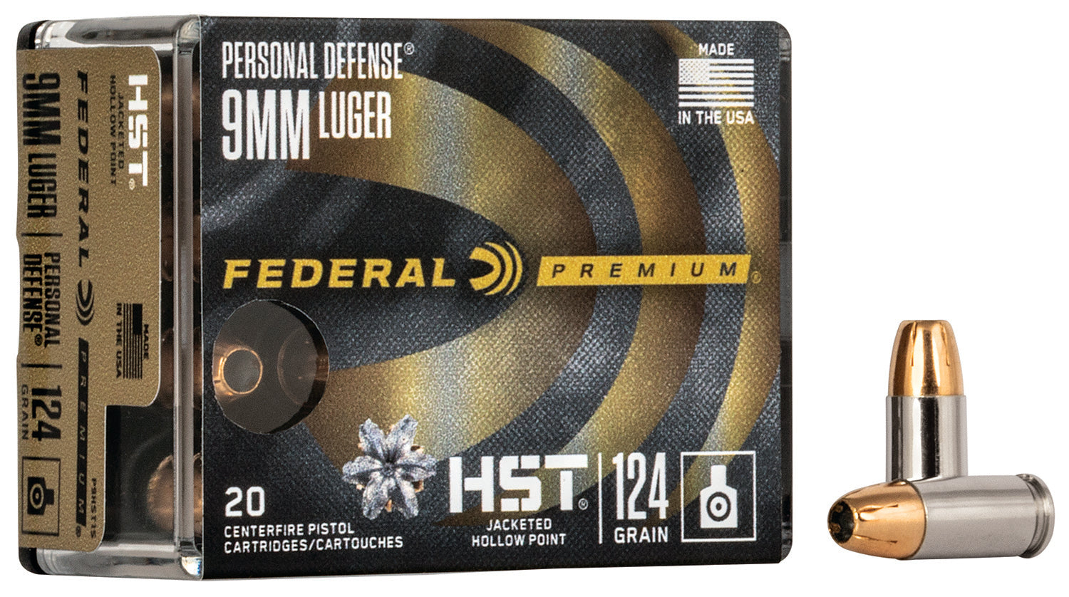 Federal 9mm 124gr JHP HST #P9HST1S