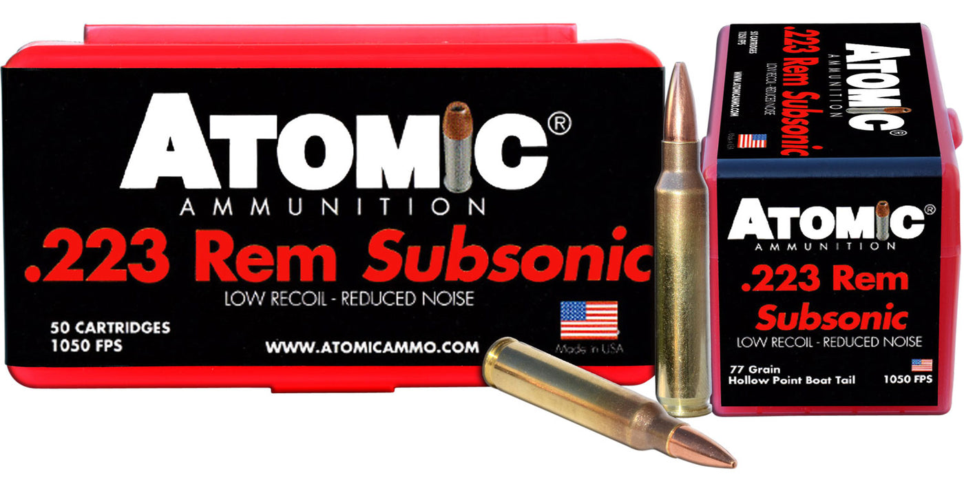 Atomic 223 Rem 77gr HPBT Subsonic
