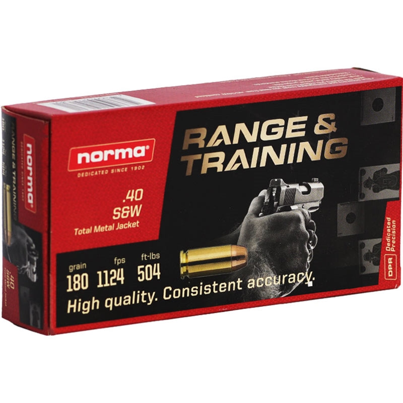 Norma R&T 40 S&W 180gr TMJ