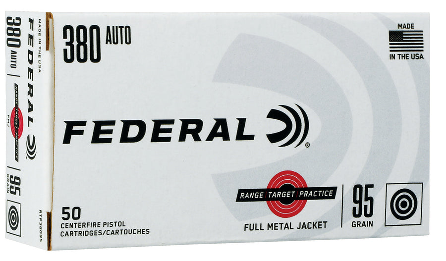 Federal 380 95gr FMJ - Range Target Practice