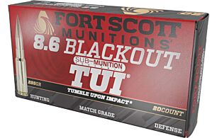 FORT SCOTT 8.6 BLACKOUT 285GR TUI SOLID COPPER