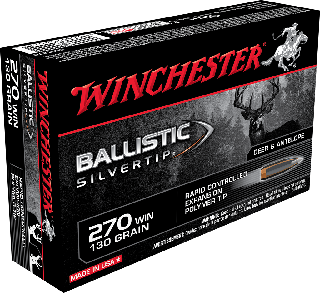 Winchester 270 Win 130gr Ballistic Silver Tip