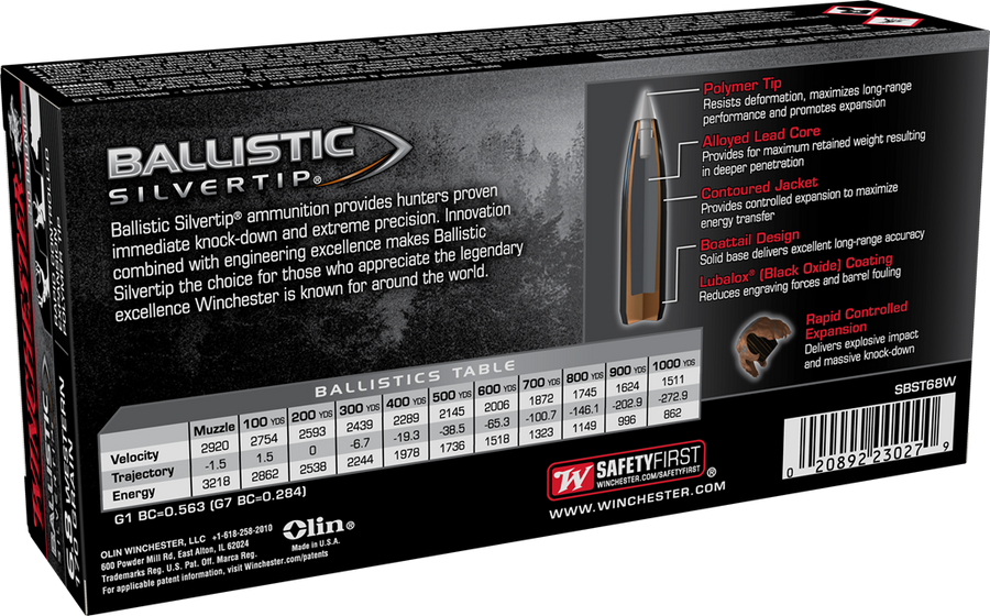Winchester 6.8 Western 170gr BSTP