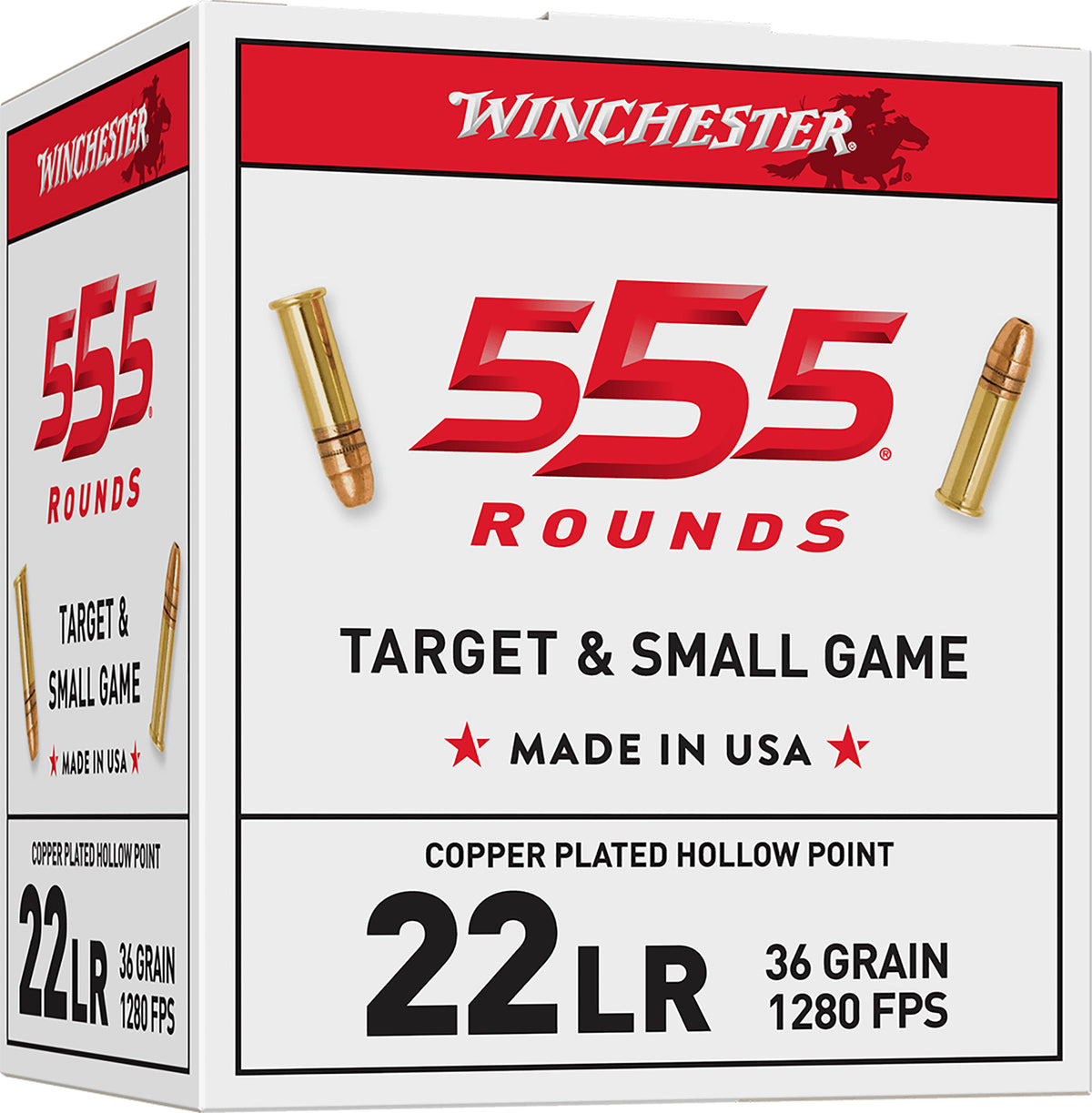 Winchester 22LR 36gr HP (555ct)