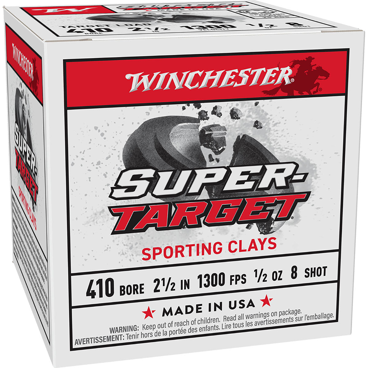 Winchester Super Target 410ga 1/2oz. #8 1300FPS *TRGTS418