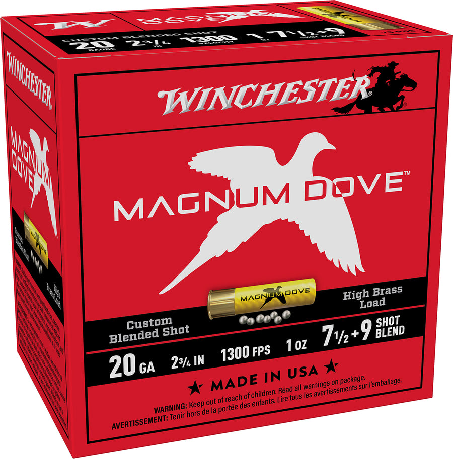 Winchester Magnum Dove 20ga 1oz #7.5/9 1300FPS *MD2079