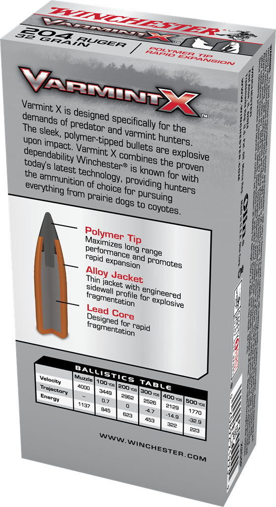 Winchester 204 Ruger 32gr Varmint-X