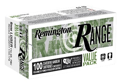 Remington Range 9mm 115gr FMJ Value Pack 100ct