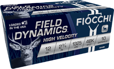 Fiocchi 12GA #4 Buckshot Nick Plated *12HV4BK