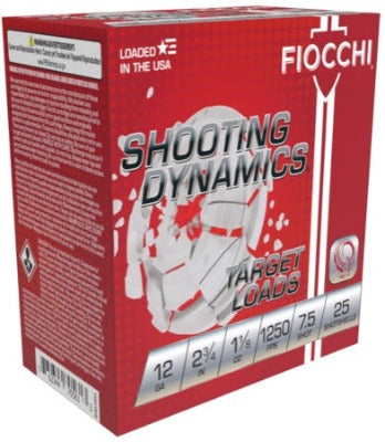 Fiocchi 12ga 1-1/8oz #7.5 1250FPS *12SD18X7