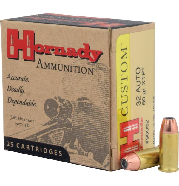 Hornady 32 Auto 60gr JHP XTP