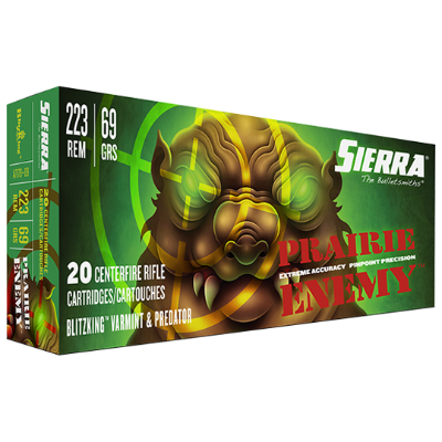 Sierra 223 Rem 69gr BlitzKing - Prairie Enemy