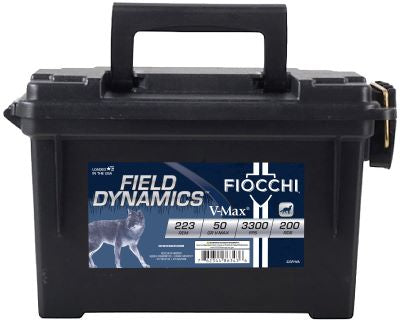 Fiocchi 223 Rem 50gr V-Max *200ct Ammo Can