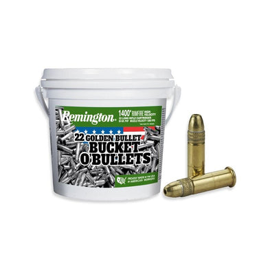 Remington 22LR HV Golden Bullet 36gr HP (1400ct) Range Bucket
