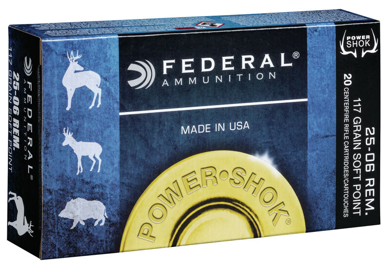 Federal Premium 25-06 Rem 117gr Power-Shok - BLUE COLLAR RELOADING