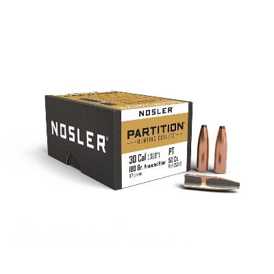 Nosler 30cal 180gr Parition #25396