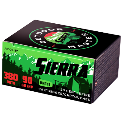 Sierra 380 Auto 90gr JHP - Outdoor Master