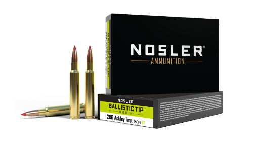 Nosler 280 Ackley Imp. 140gr Ballistic Tip