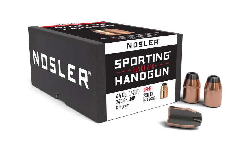 Nosler 44 Caliber 240gr JHP Sporting Handgun