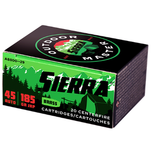 Sierra 45 Auto 185gr JHP - Outdoor Master
