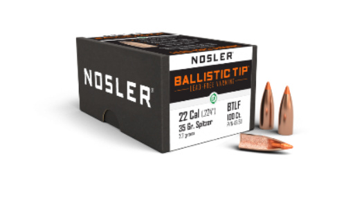 Nosler 22cal 35gr Ballistic Tip Lead Free #45150