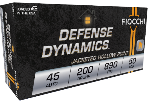 Fiocchi 45 ACP 200gr JHP *45B500