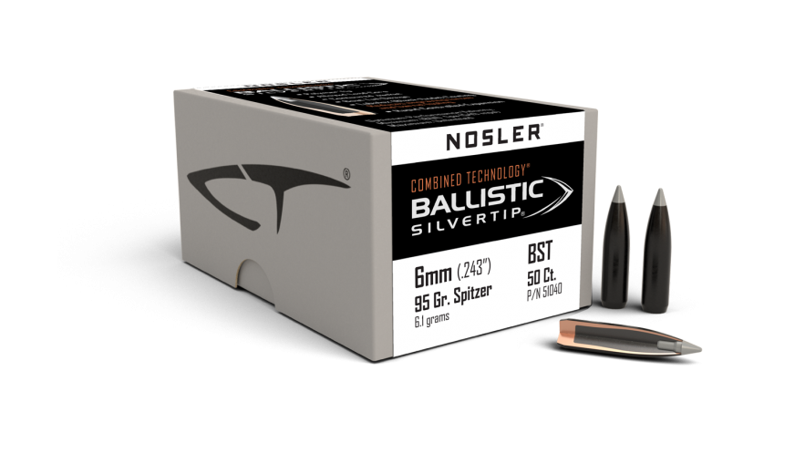 Nosler 6mm 95gr Ballistic SilverTip  #51040