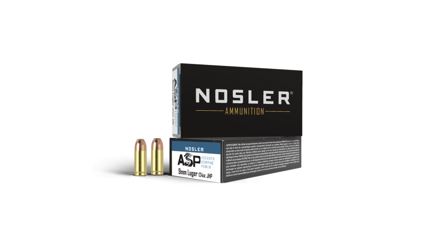 Nosler 9mm 124gr JHP ASP 50ct