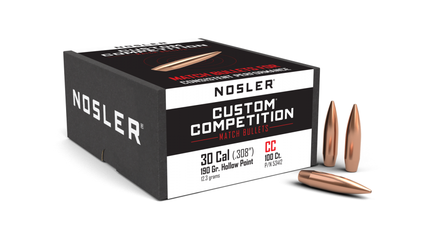 Nosler 30cal 190gr Custom Competition  #53412