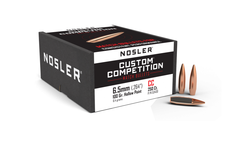 Nosler 6.5mm 100gr Custom Competition 250ct
