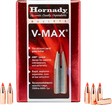 Hornady 22cal 55gr V-Max w/ Cannelure