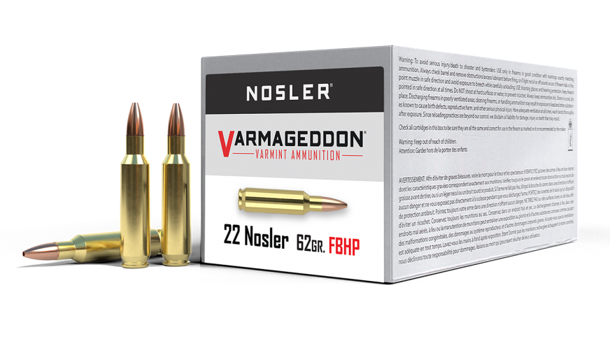 Nosler 22 Nosler 62gr HPFB Varmageddon