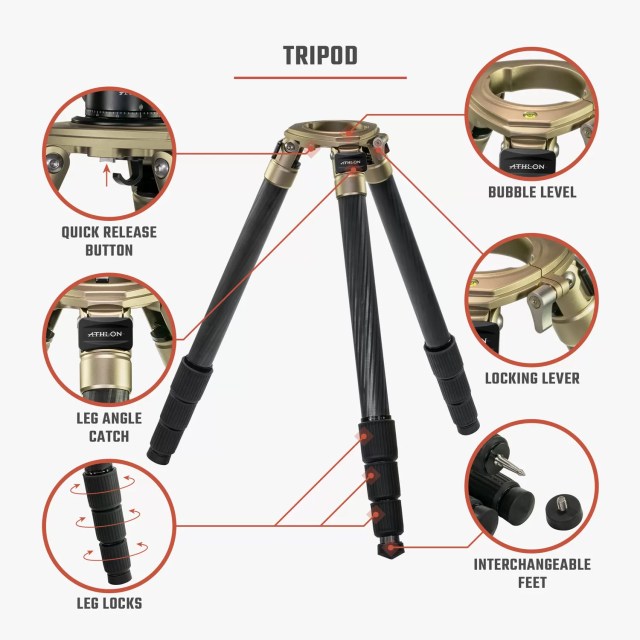 Athlon MIDAS CF40 TRIPOD