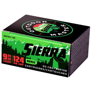 Sierra 9mm Luger 124gr JHP - Outdoor Master