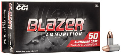 CCI Blazer Aluminum 9mm 115gr FMJ