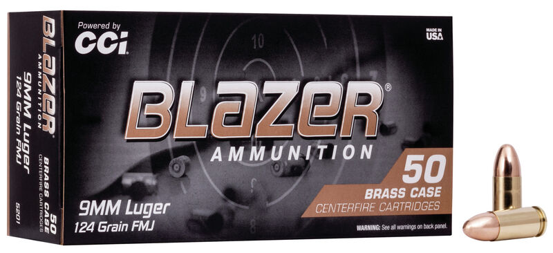 CCI Blazer Brass 9mm 124gr FMJ