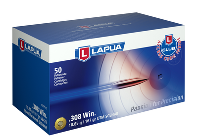 Lapua 308 Win 167gr HPBT Scenar