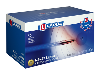 Lapua 6.5x47 Lapua 139gr OTM Scenar