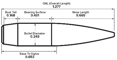 Berger 6mm 109gr Long Range Hybrid Target #24485 - BLUE COLLAR RELOADING