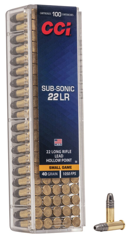CCI Sub-Sonic 40gr HP 22 LR