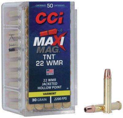CCI 22 WMR Maxi-Mag TNT 30gr JHP