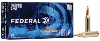 Federal Power-Shok 243 Winchester 100gr JSP
