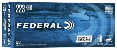 Federal 223 Rem 50gr JHP