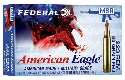 Federal American Eagle 223 Rem 55gr FMJ-BT