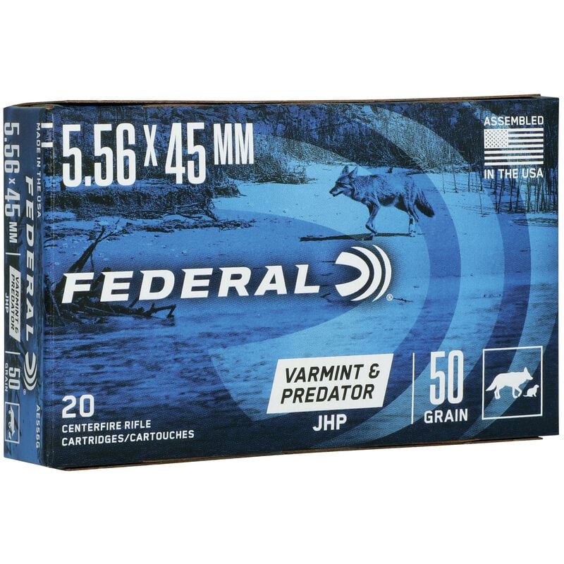 Federal American Eagle 5.56x45 Rem 50gr JHP
